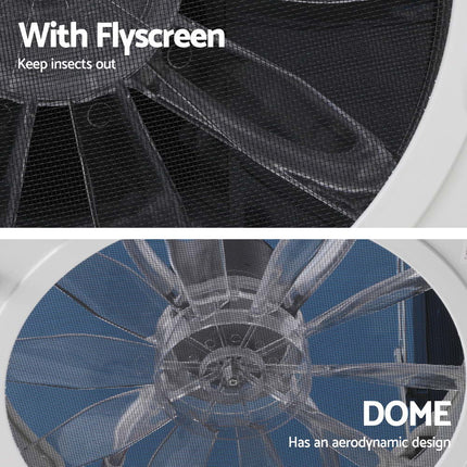 Weisshorn Caravan Air Vent Roof Hatch 12V Shower Fan Reversible Airlfow Rainy Use Camper.