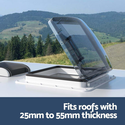 Weisshorn Caravan Roof Vent Air Exhaust Hatch RV Motorhome Camper White.