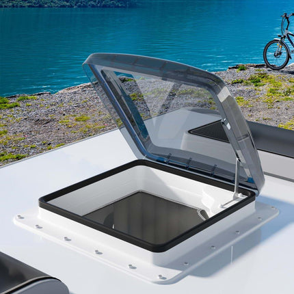 Weisshorn Caravan Roof Vent Air Exhaust Hatch RV Motorhome Camper White.