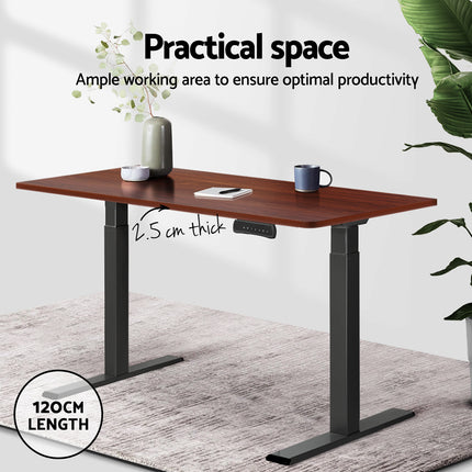 Artiss Standing Desk Top Walnut 120CM.