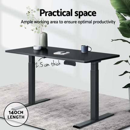 Artiss Standing Desk Top Black 140CM.