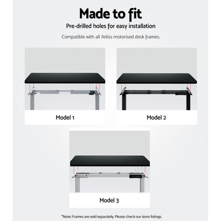 Artiss Standing Desk Top Black 140CM.