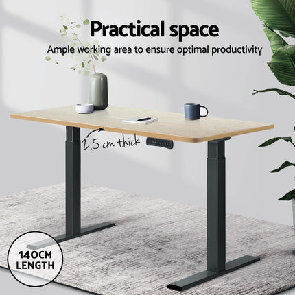 Artiss Standing Desk Top White Oak 140CM.