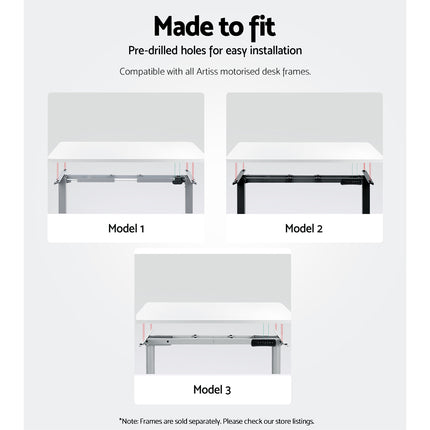 Artiss Standing Desk Top White 140CM.
