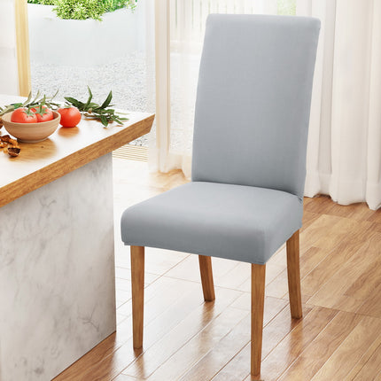 Artiss Dining Chair Covers 6x Slipcovers Spandex Stretch Banquet Wedding Grey.