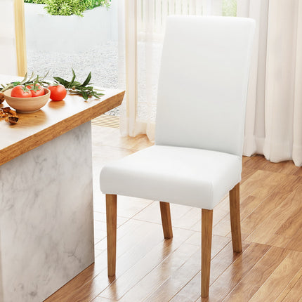 Artiss Dining Chair Covers 6x Slipcovers Spandex Stretch Banquet Wedding White.
