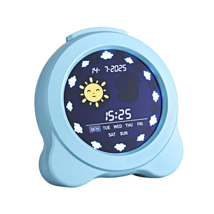 Artiss 3.8" Digital Day Clock Calendar Alarm LCD Display Blue.