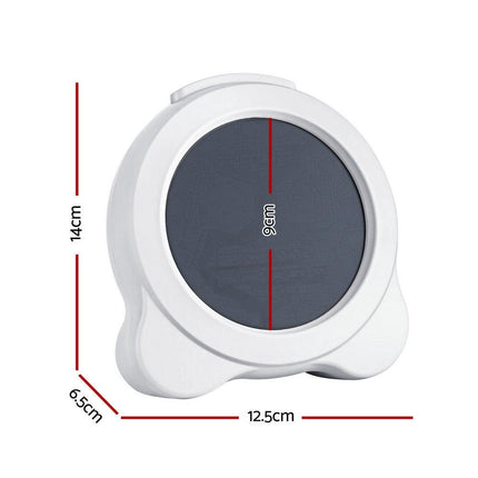 Artiss 3.8" Digital Day Clock Calendar Alarm LCD Display White.