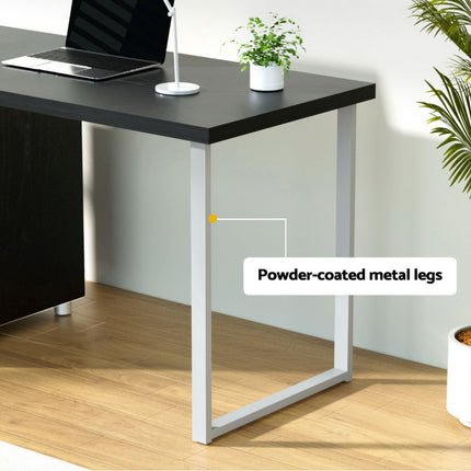 Artiss Computer Desk Drawer Black 140CM.