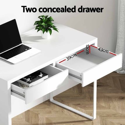 Artiss Computer Desk Drawer White.