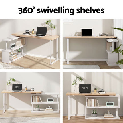 Artiss Computer Desk Bookshelf 140CM.