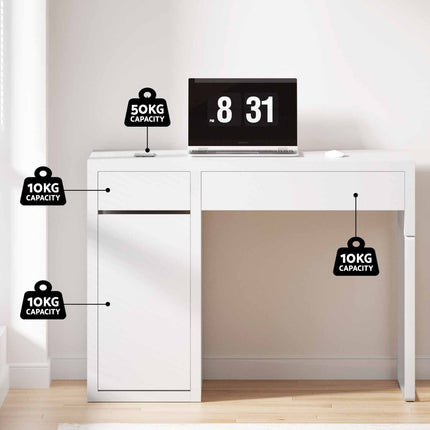 Artiss Computer Desk Drawer Cabinet White.