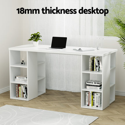 Artiss Computer Desk Bookshelf White 150CM.
