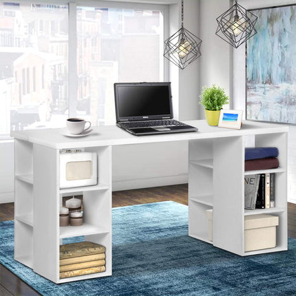 Artiss Computer Desk Bookshelf White 150CM.