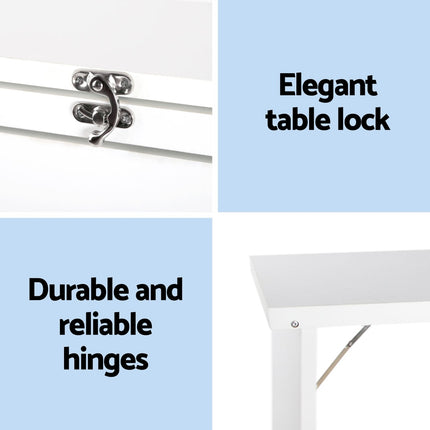 Artiss Computer Desk Bookshelf Wall Mount White.