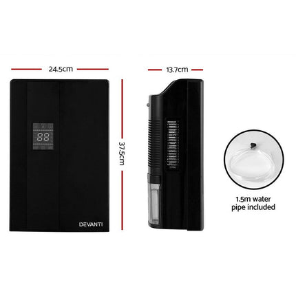 Devanti Dehumidifier 2L Air Purifier Black.