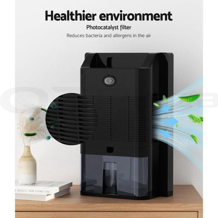 Devanti Dehumidifier 2L Air Purifier Black.