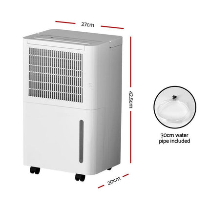 Devanti Dehumidifier 12L Air Purifier White.