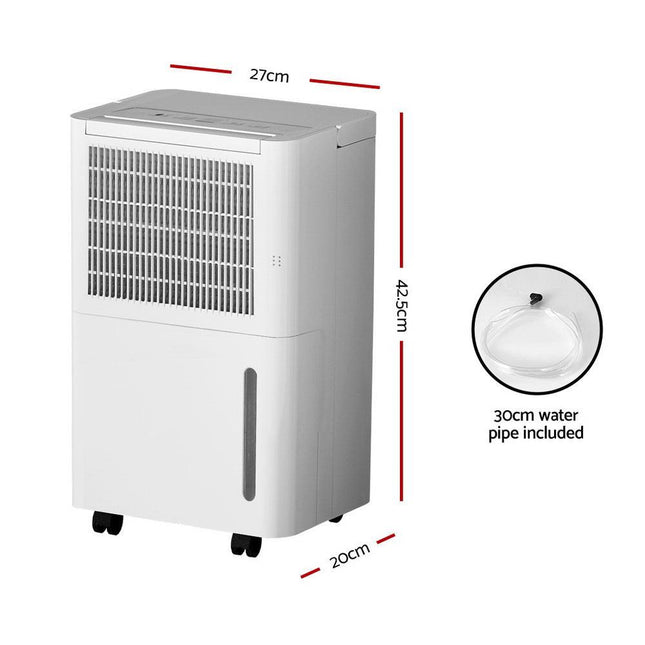 Devanti Dehumidifier 12L Air Purifier White.