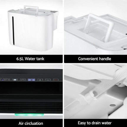 Devanti Dehumidifier 20L Air Purifier White.