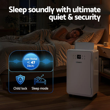 Devanti 50L/Day Dehumidifier Home Air Dryer Mould Moisture 8.5L Tank.