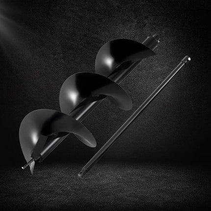 Giantz Post Hole Digger Auger Drill Bit 300mm with 80cm Extension Shaft Black.