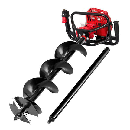 Giantz Post Hole Digger 200mm Petrol Drill Extension Auger Bits.