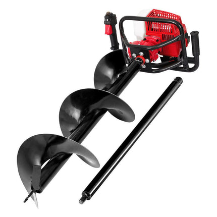 Giantz Post Hole Digger 300mm Petrol Drill Extension Auger Bits.