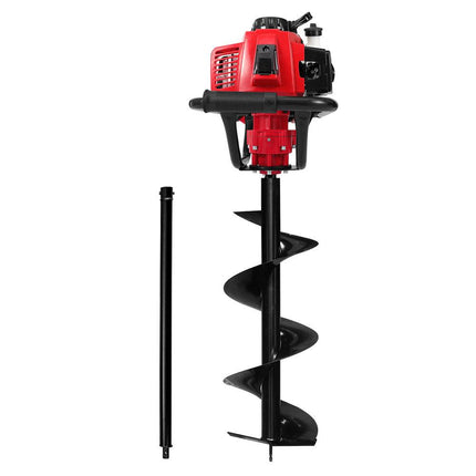 Giantz Post Hole Digger 300mm Petrol Drill Extension Auger Bits.