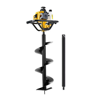 Giantz Post Hole Digger 300mm Petrol Drill Auger Extension Bits.