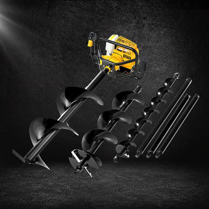 Giantz Post Hole Digger Petrol Motor Drill Extension Auger Bits Kits.