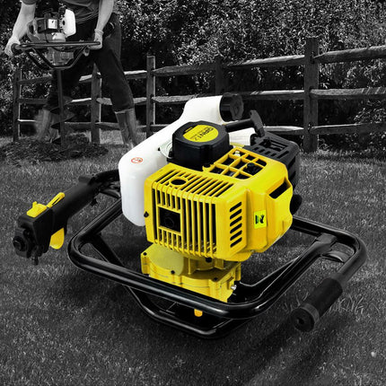 Giantz Post Hole Digger Motor Only Petrol Engine Yellow.