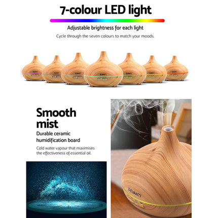 Devanti Aroma Diffuser Aromatherapy Humidifier 300ml.