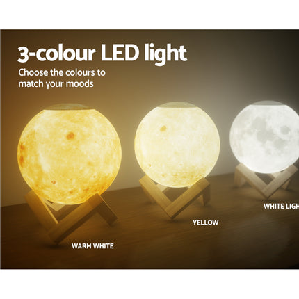 Devanti Aroma Diffuser Aromatherapy Moon Lamp 880ml.
