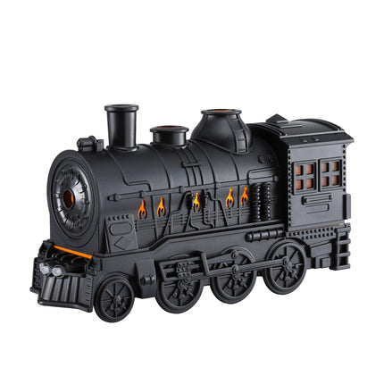 Devanti Train Aroma Diffuser Essential Oil Humidifier 300ml Smoke Ring LED Timer.