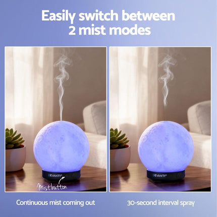 Devanti Ultrasonic Aroma Diffuser Aromatherapy Moon Lamp 100ml.