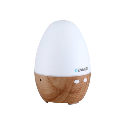 Devanti Ultrasonic Aroma Diffuser Aromatherapy 130ml LED Lights Iron Humidifier Forest.