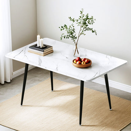 1.5M Artiss Dining Table Marble Effect.