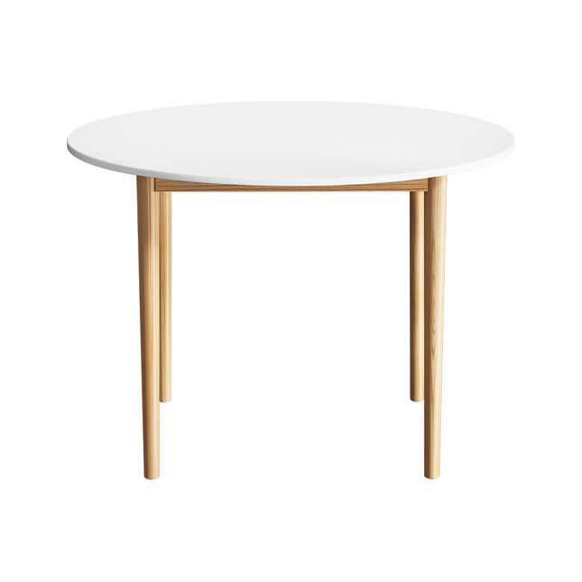 Artiss Dining Table Round White 108CM Diameter Demi.