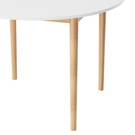 Artiss Dining Table Round White 108CM Diameter Demi.