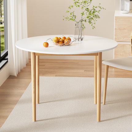 Artiss Dining Table Round White 108CM Diameter Demi.