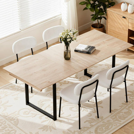 Artiss 2M Extendable Dining Table Kitchen Cafe Lounge Restaurant Tables Natural.