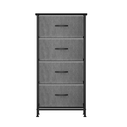 Artiss Chest of 4 Drawers Storage Dresser Tallboy Grey.
