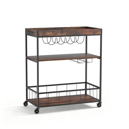 Artiss Kitchen Island Rolling Serving Cart.
