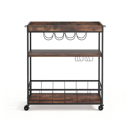 Artiss Kitchen Island Rolling Serving Cart.