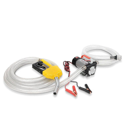 Giantz 12V Diesel Transfer Pump Extractor Oil Fuel Electric Bowser Auto Display.