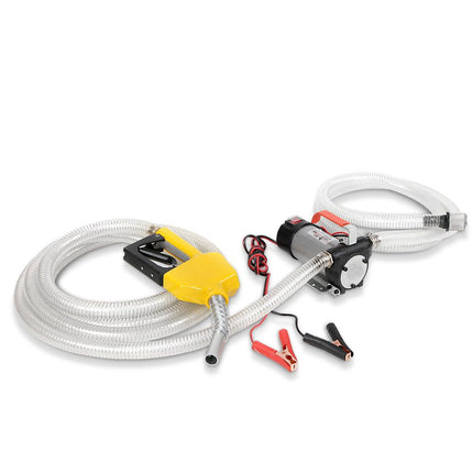 Giantz 12V Diesel Transfer Pump Extractor Oil Fuel Electric Bowser Auto Display.