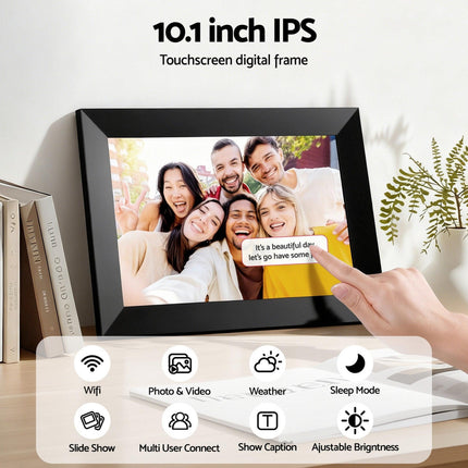Artiss Digital Photo Frame 10.1 Inch WIFI Touch-Screen Picture Video Player 32G.