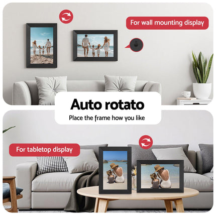 Artiss Digital Photo Frame 10.1 Inch WIFI Touch-Screen Picture Video Player 32G.