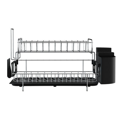 Cefito Dish Rack Drying Drainer Cup Holder Cutlery Tray Kitchen Organiser 2-Tier.